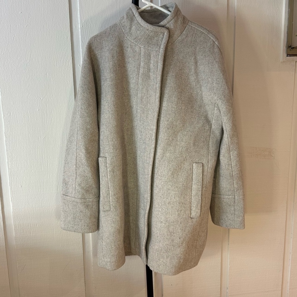 J Crew Cocoon Coat Grey - Picture 5 of 12